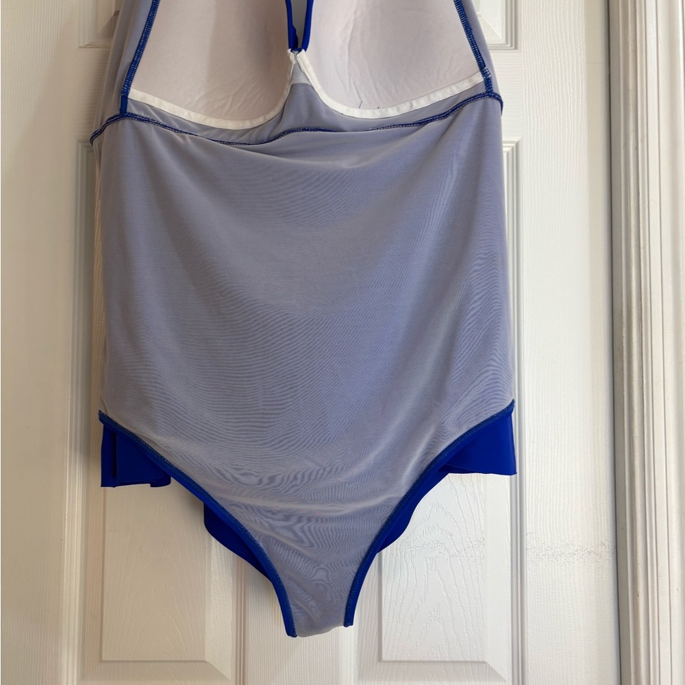 torrid Light Blue and Royal Blue Girls One-Piece Swimsuit